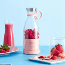 Mini Blender Pink Clear ABS for Home Office