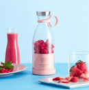 Mini Blender Pink Clear ABS for Home Office