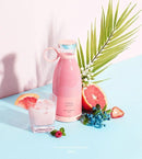 Mini Blender Pink Clear ABS for Home Office
