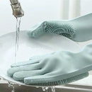 Silicone Dish Washing Gloves Multicolor Heat Resistant