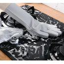 Silicone Dish Washing Gloves Multicolor Heat Resistant