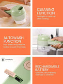 Electric Food Chopper Green ABS Kitchen Tool