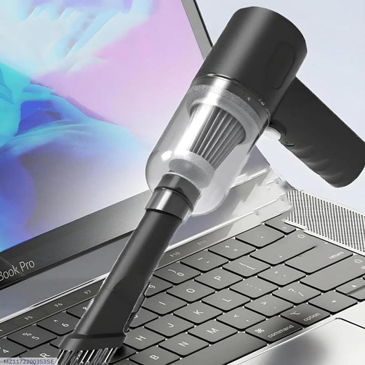 Portable Wireless Vacuum Cleaner Black ABS for Cars