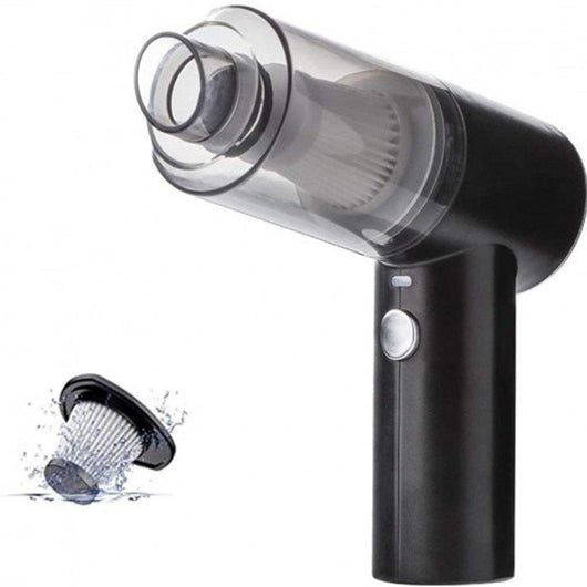 Portable Wireless Vacuum Cleaner Black ABS for Cars