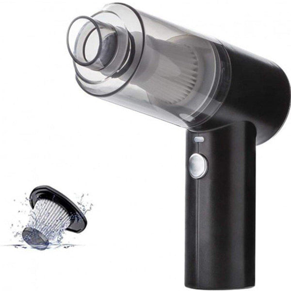 Portable Wireless Vacuum Cleaner Black ABS for Cars