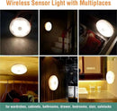 Wireless Sensor Night Lamp White Plastic Multipurpose