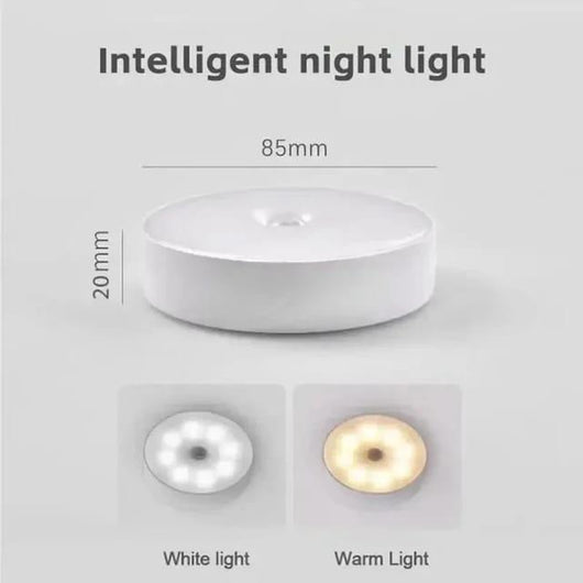 Wireless Sensor Night Lamp White Plastic Multipurpose