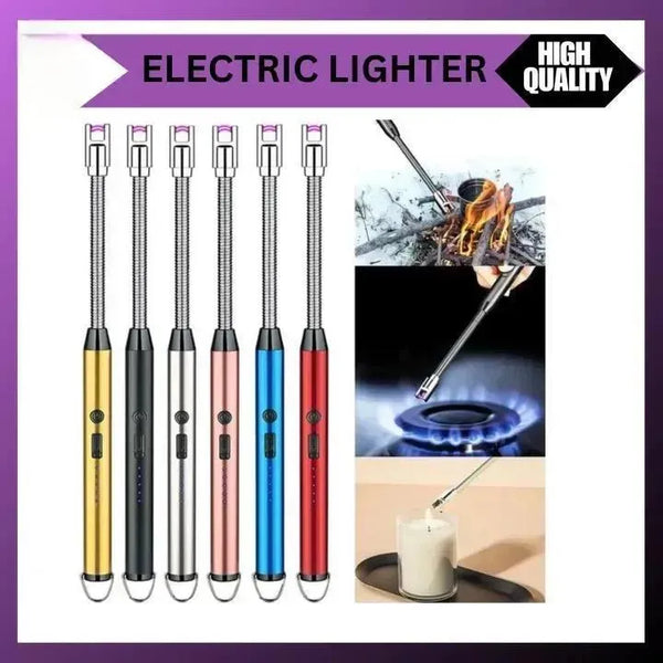 Electric Lighter Stainless Steel Multicolor Instant Ignition