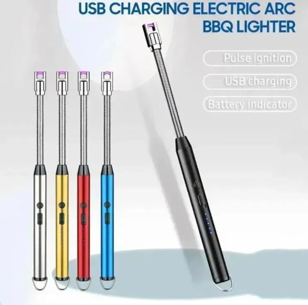 Electric Lighter Stainless Steel Multicolor Instant Ignition