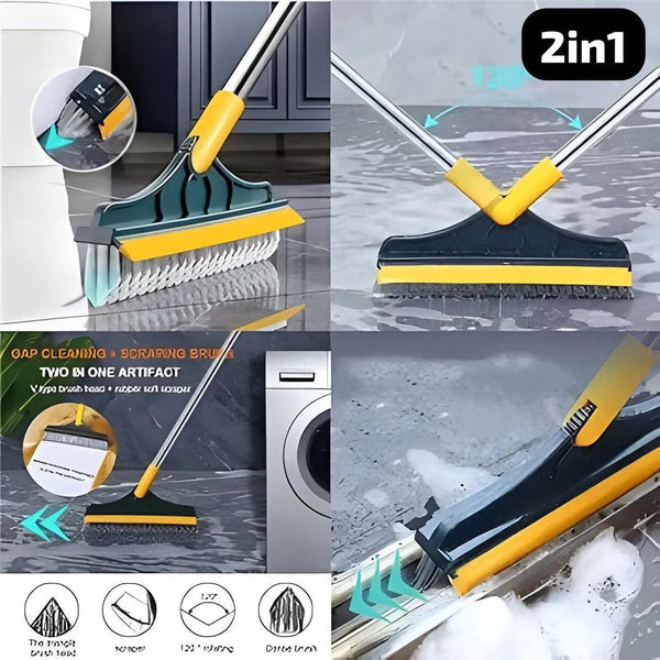 2-in-1 Magnetic Cleaning Brush Yellow ABS