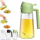 Glass Oil Sprayer with Spray Nozzle for Kitchen Use
