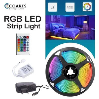5050 RGB LED Strip Light 16.4FT Remote Control