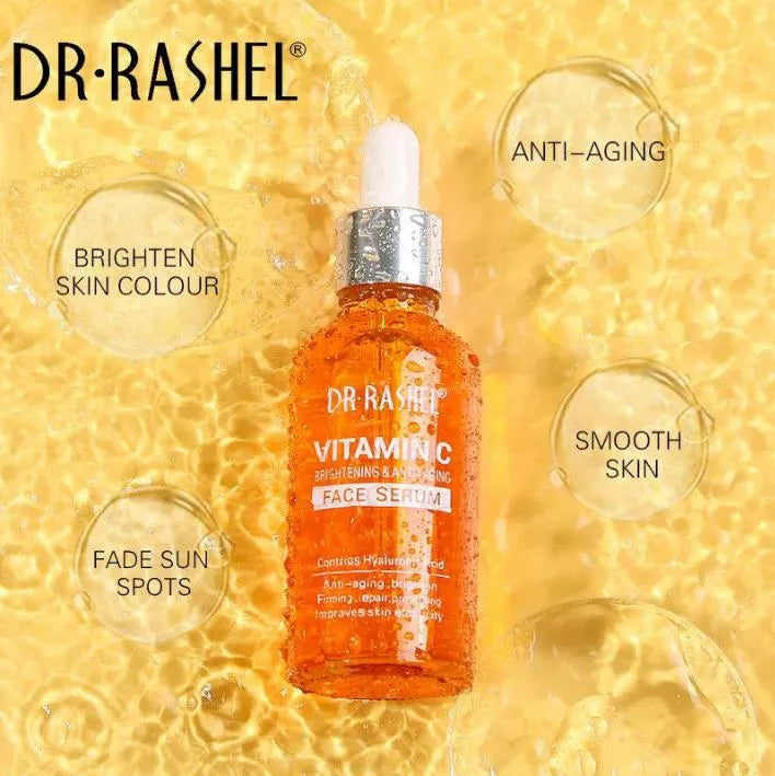 DR.RASHEL Vitamin C Brightening & Anti-Aging Face Serum | Whitening + Moisturizing + Anti-Aging | All Skin Types | 50ML – DRL-1431