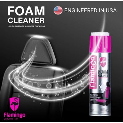 Flamingo Multi-Purpose Foam Cleaner Car Detailing Spray Cleaning Like Fabric, Carpet, Leather, Vinyl etc. Foam Cleaner – 650 ml