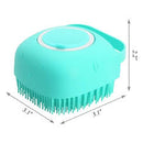 Silicon Bath Body Brush, Exfoliating Body Scurb Brush with Soap Dispenser, 2 in 1 Ultra Soft Bath Sponge Shower Brush and Body Massager, Baby Shower Brush, Shampoo and Gel Dispenser, Loofah Brush, Body Cleaning Scrubber for Man, Women and Children