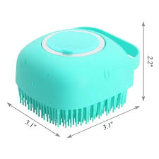 Silicon Bath Body Brush, Exfoliating Body Scurb Brush with Soap Dispenser, 2 in 1 Ultra Soft Bath Sponge Shower Brush and Body Massager, Baby Shower Brush, Shampoo and Gel Dispenser, Loofah Brush, Body Cleaning Scrubber for Man, Women and Children
